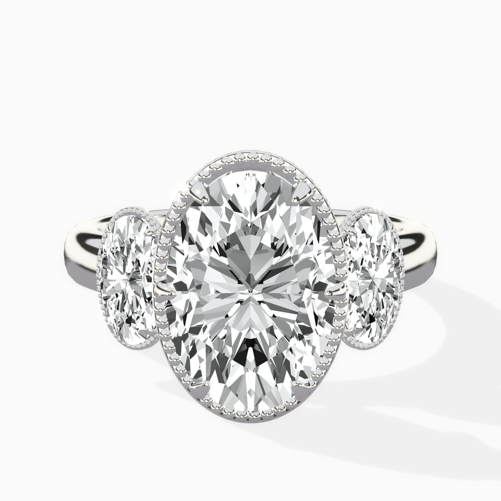 Venice Three Stone Engagement Ring - The Better Diamonds
