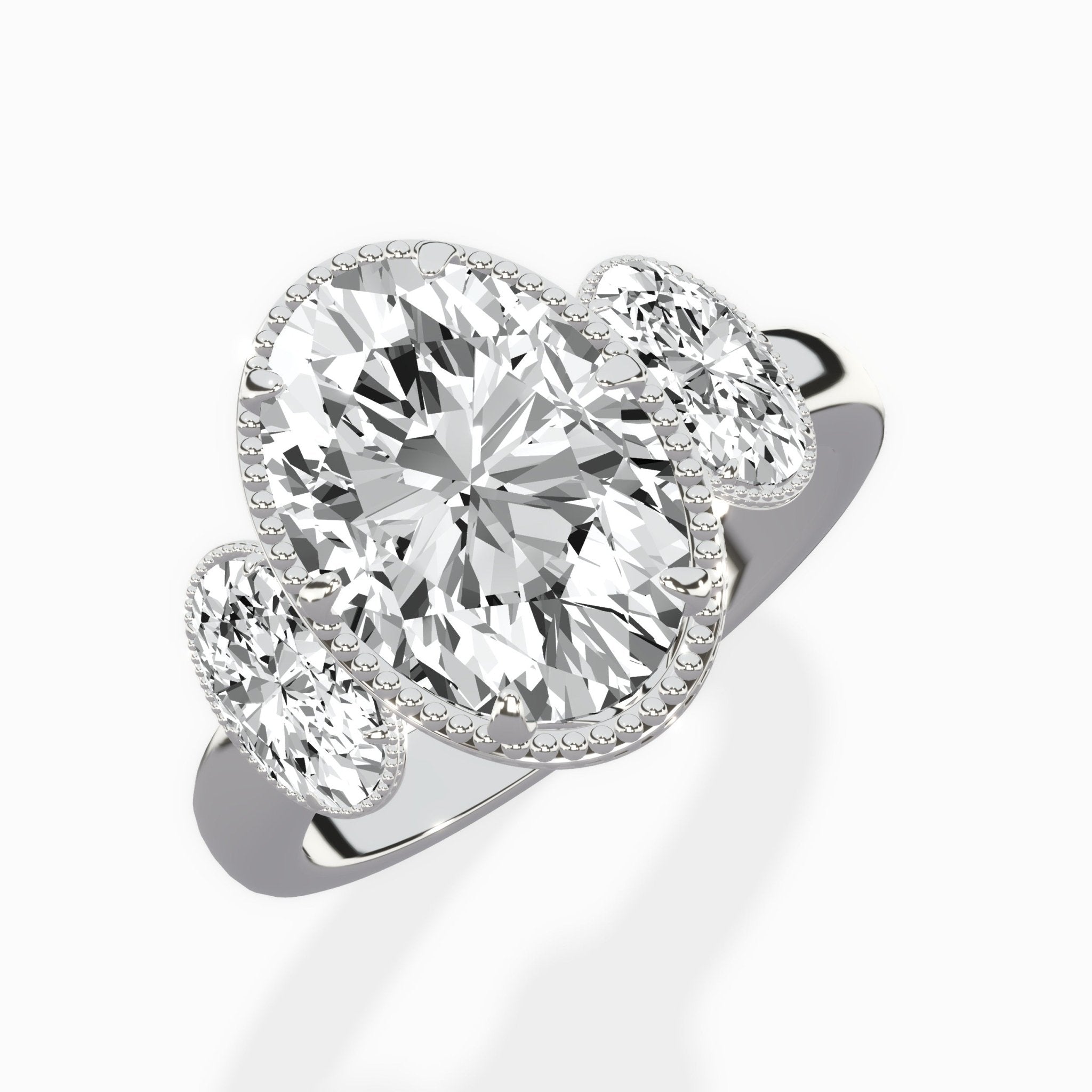 Venice Three Stone Engagement Ring - The Better Diamonds