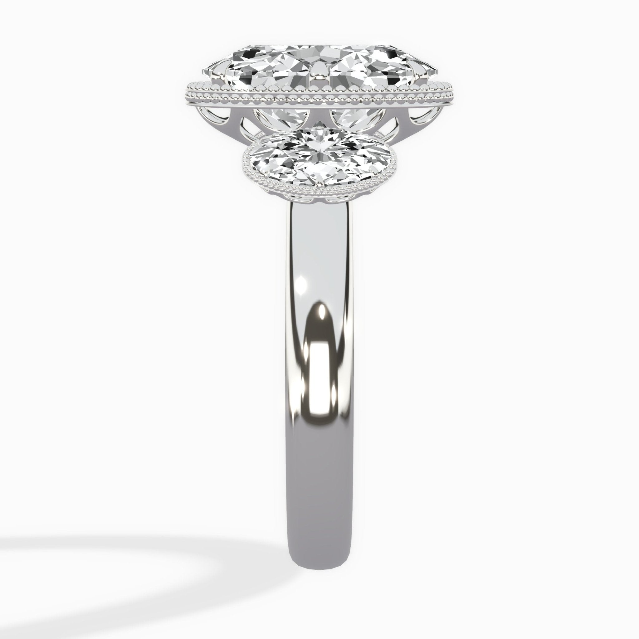 Venice Three Stone Engagement Ring - The Better Diamonds