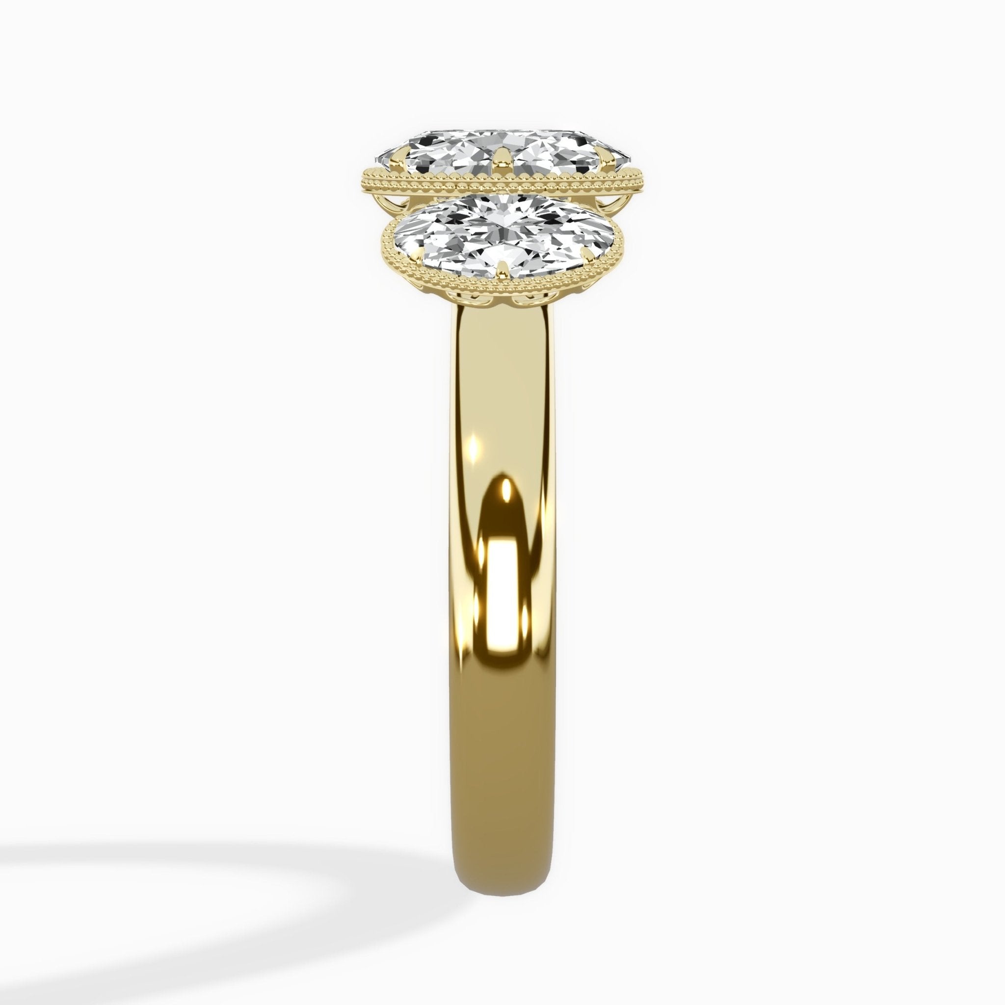 Venice Three Stone Engagement Ring - The Better Diamonds