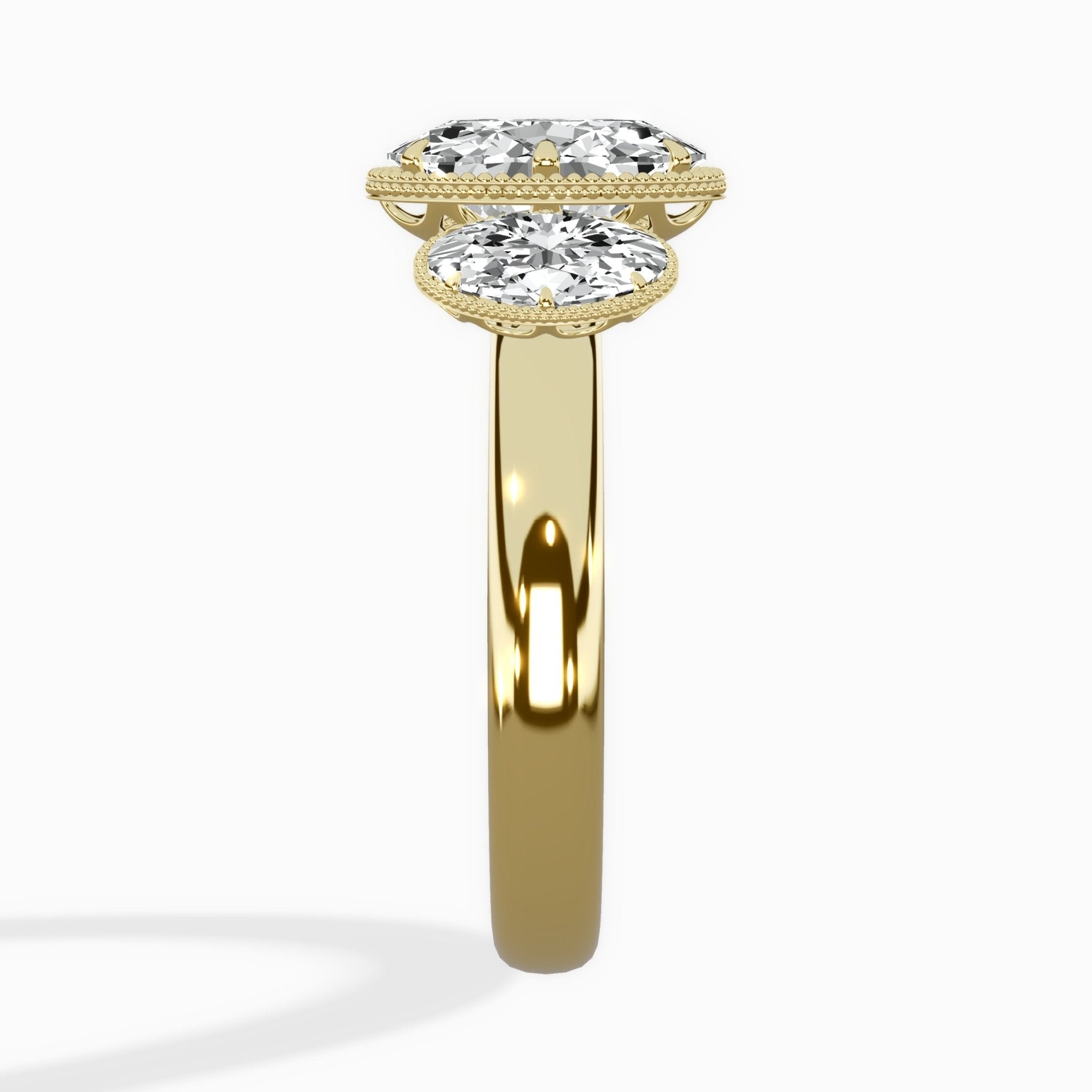 Venice Three Stone Engagement Ring - The Better Diamonds