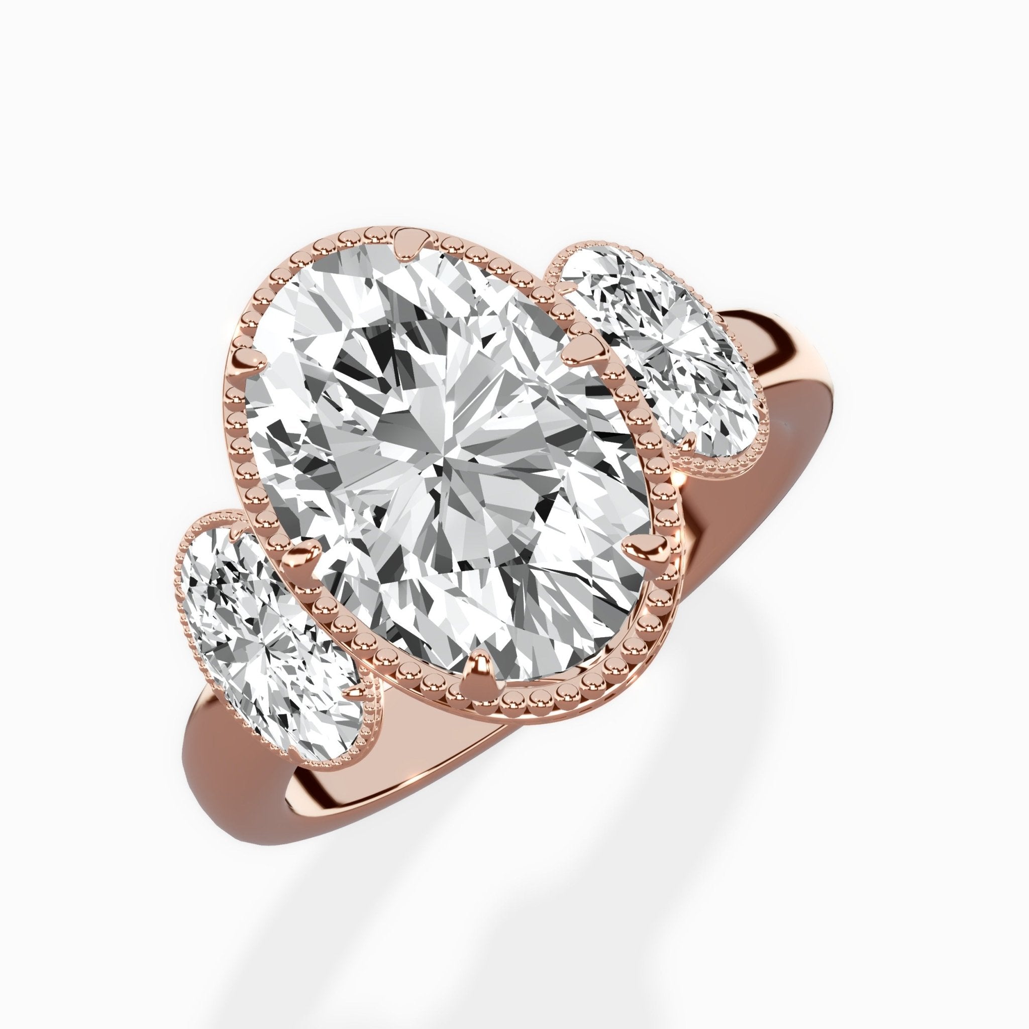 Venice Three Stone Engagement Ring - The Better Diamonds
