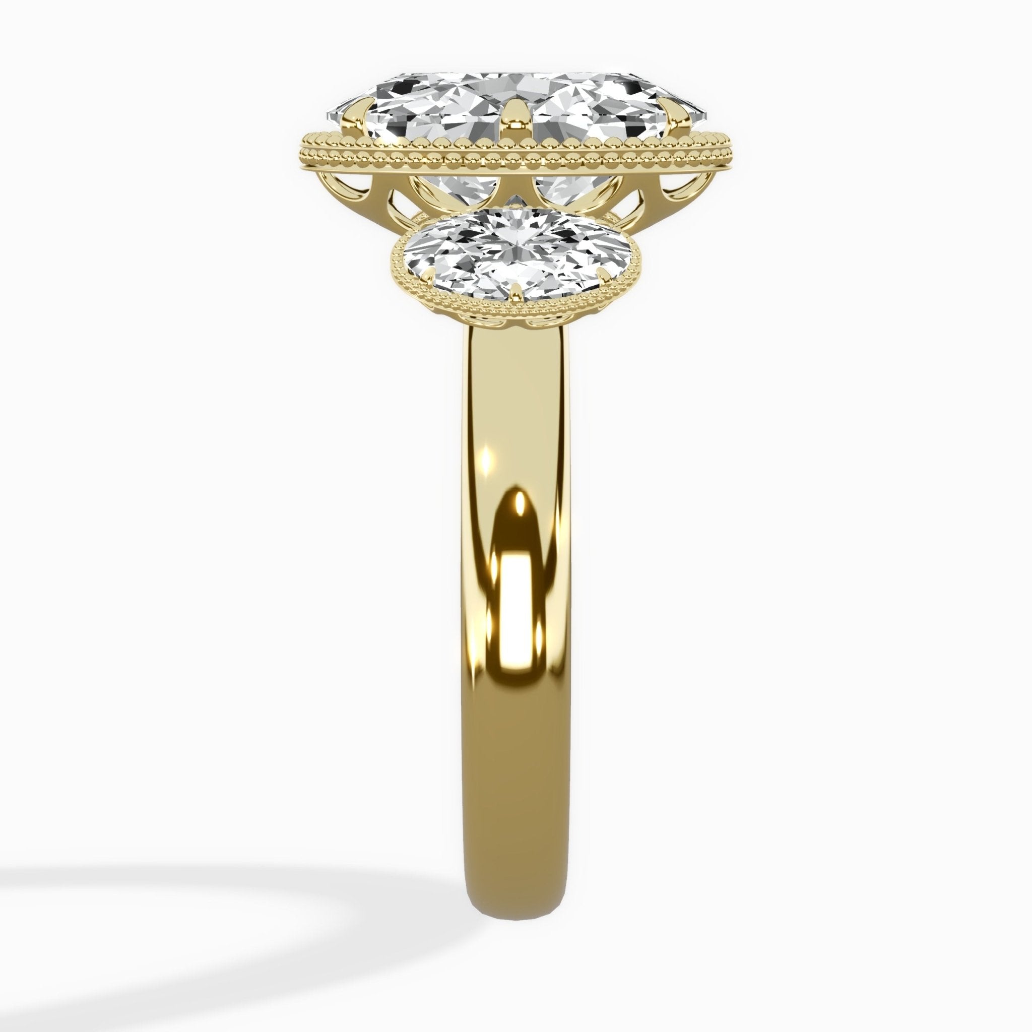 Venice Three Stone Engagement Ring - The Better Diamonds