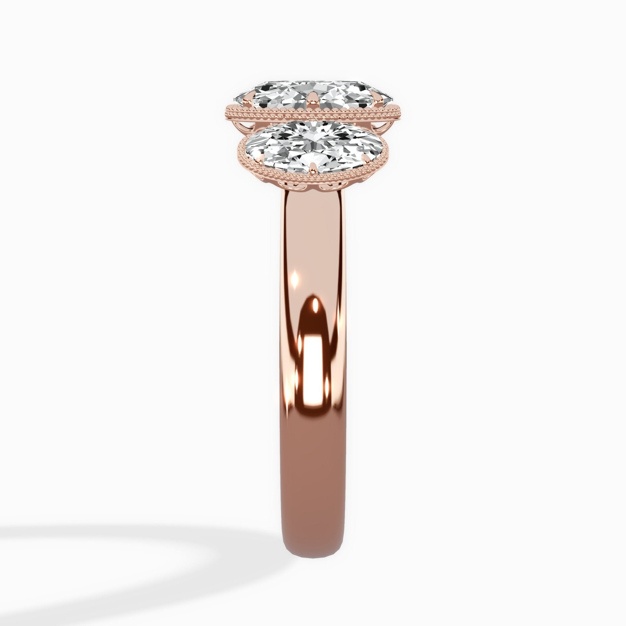 Venice Three Stone Engagement Ring - The Better Diamonds