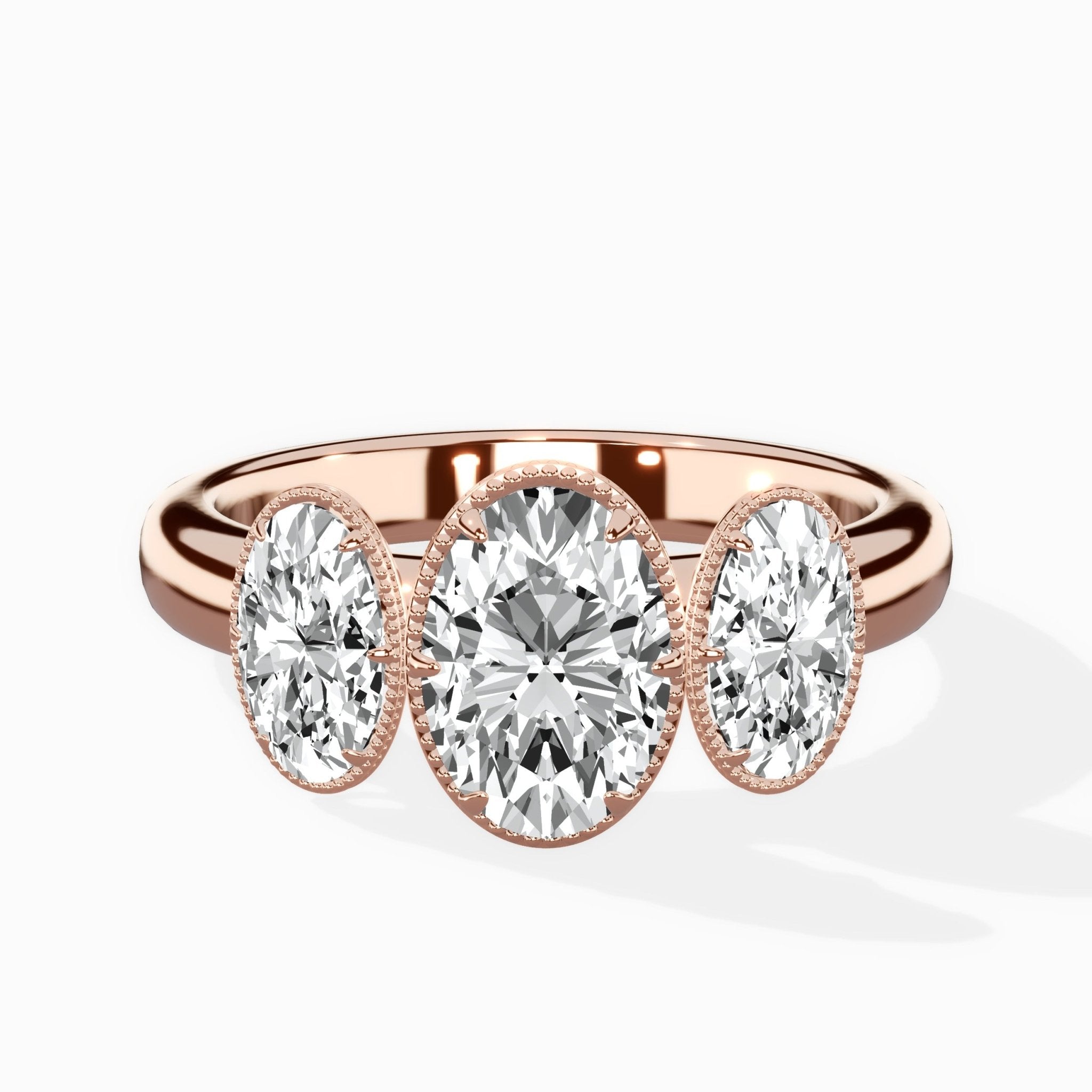 Venice Three Stone Engagement Ring - The Better Diamonds