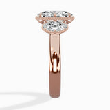 Venice Three Stone Engagement Ring - The Better Diamonds