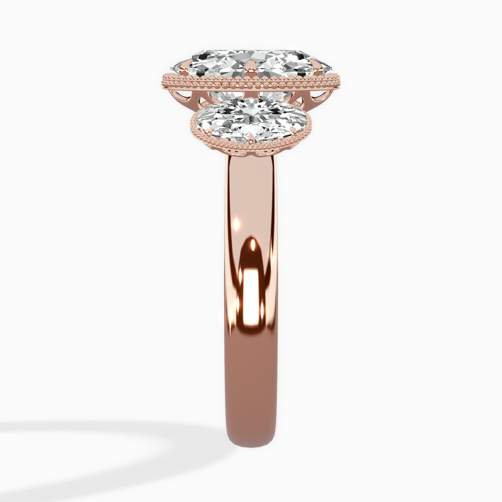 Venice Three Stone Engagement Ring - The Better Diamonds