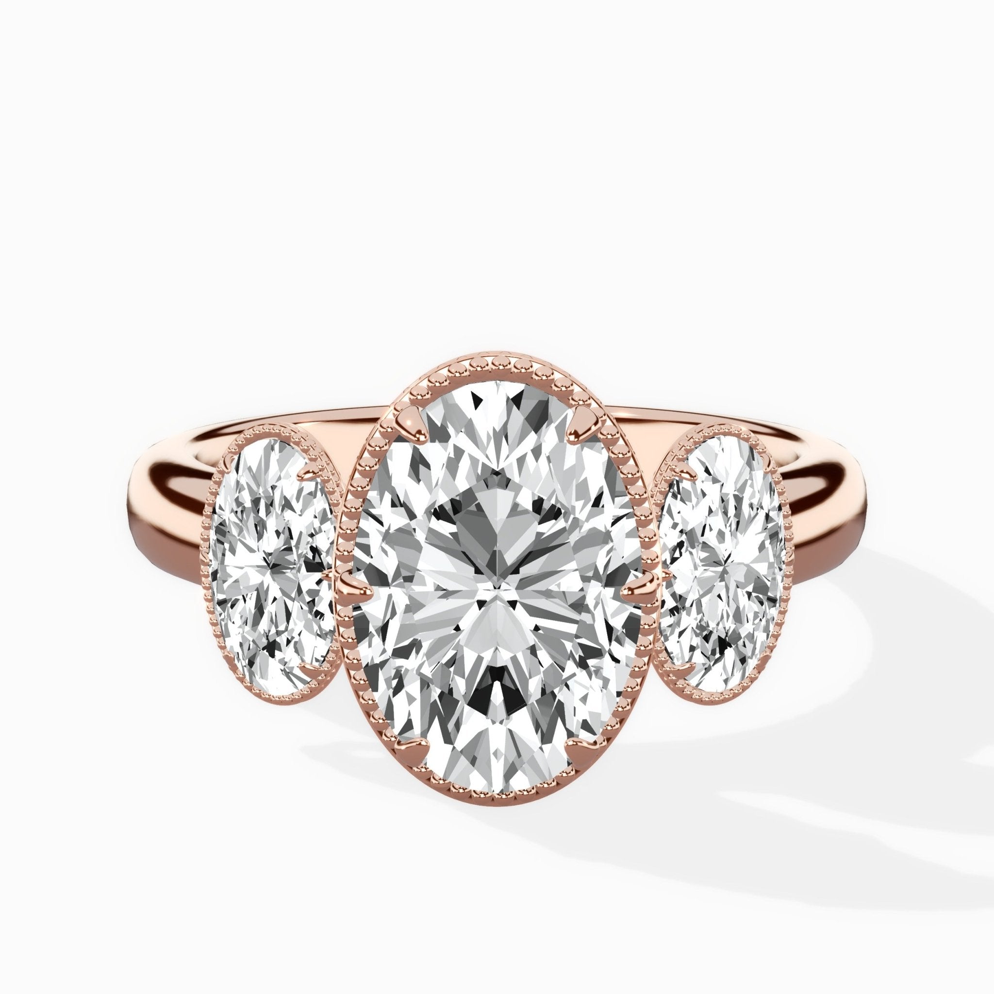 Venice Three Stone Engagement Ring - The Better Diamonds