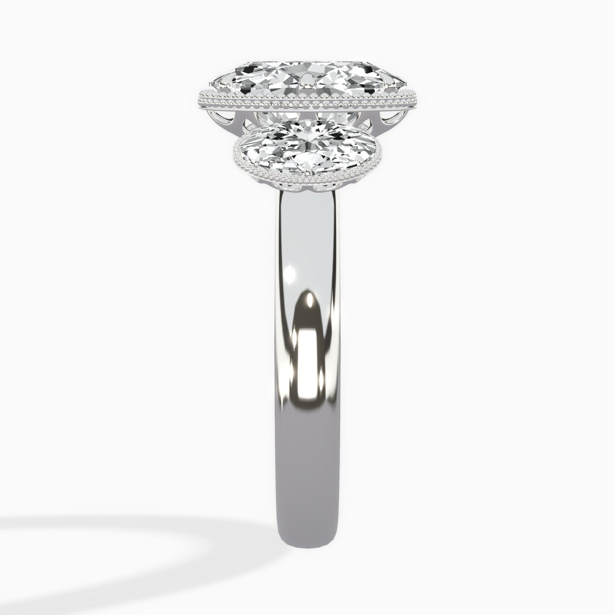 Venice Three Stone Engagement Ring - The Better Diamonds