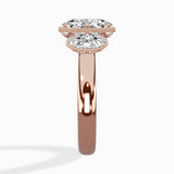 Venice Three Stone Engagement Ring - The Better Diamonds