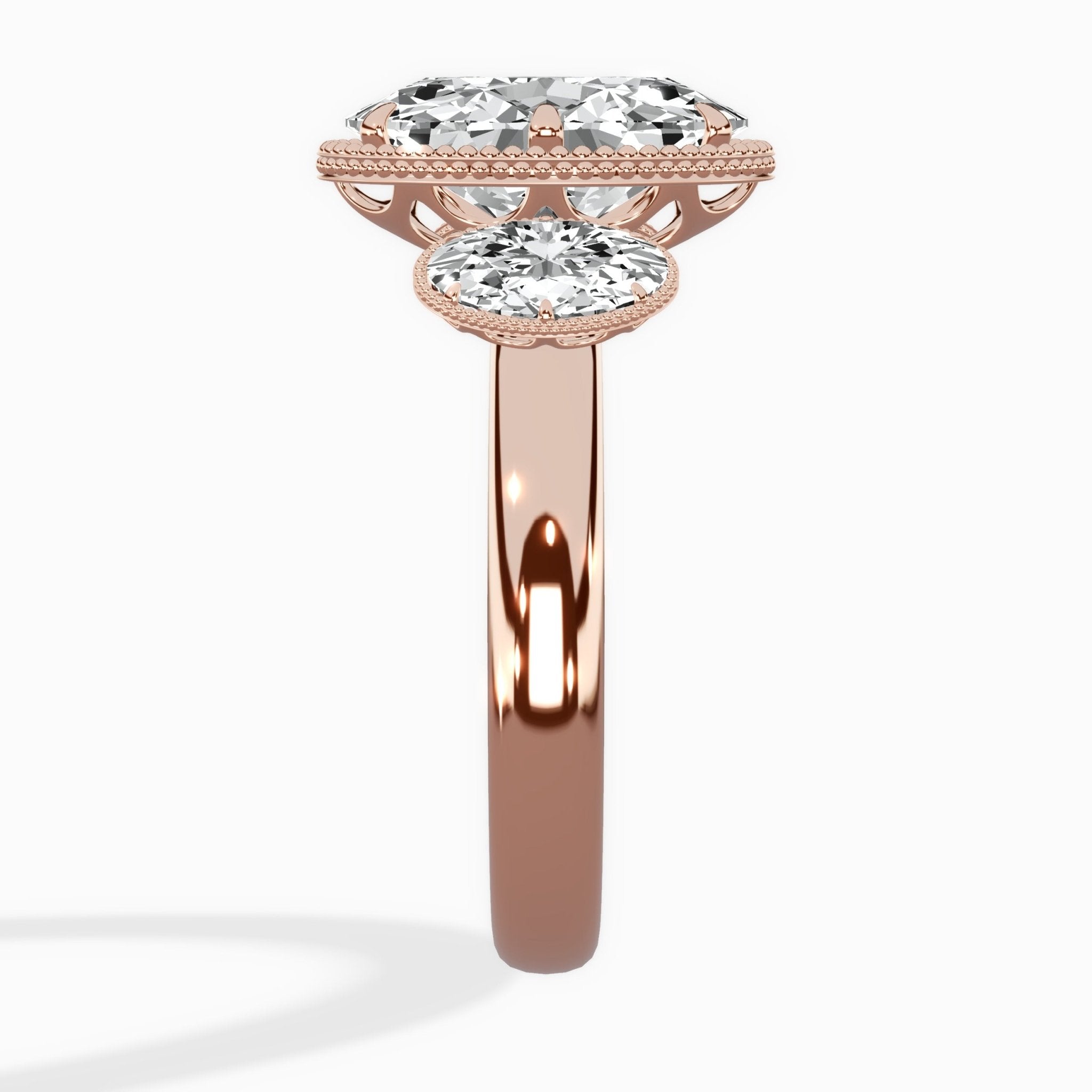 Venice Three Stone Engagement Ring - The Better Diamonds