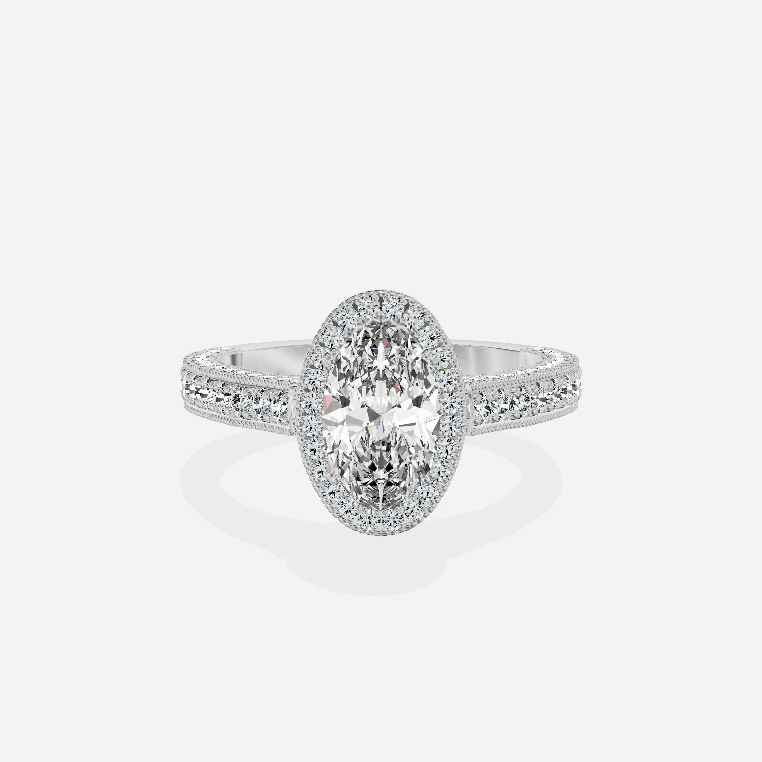 Royalty Vintage Style Engagement Ring