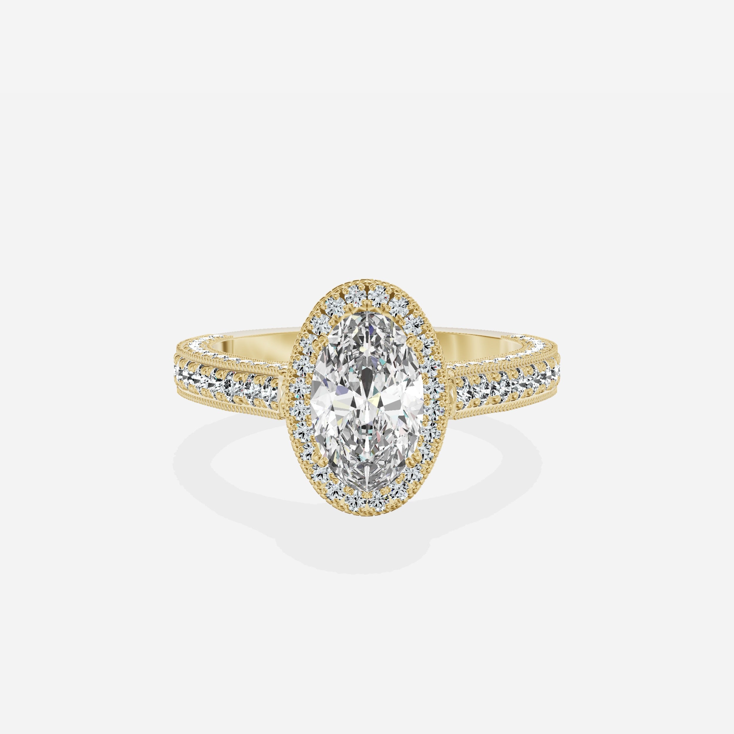 Royalty Vintage Style Engagement Ring