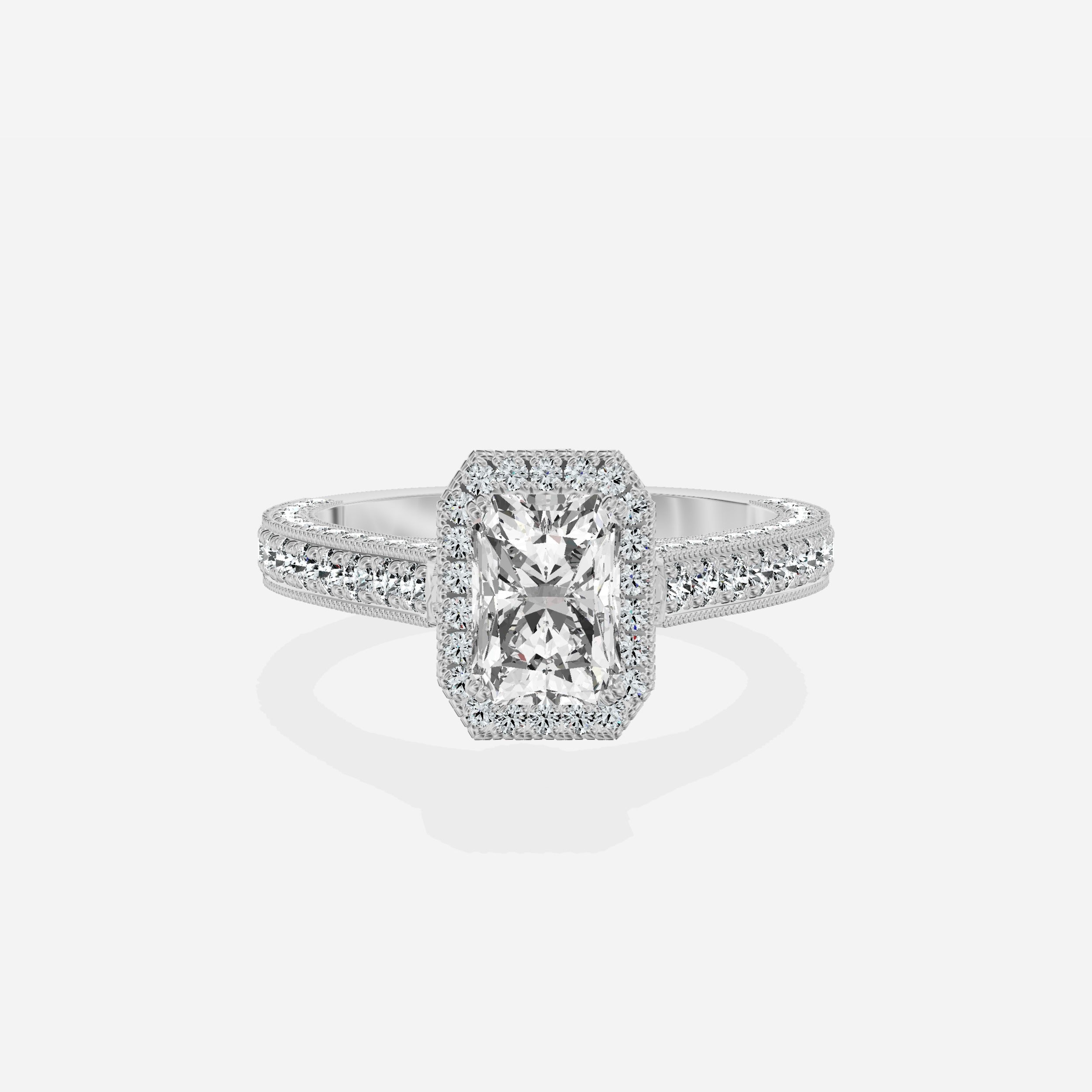 Royalty Vintage Style Engagement Ring