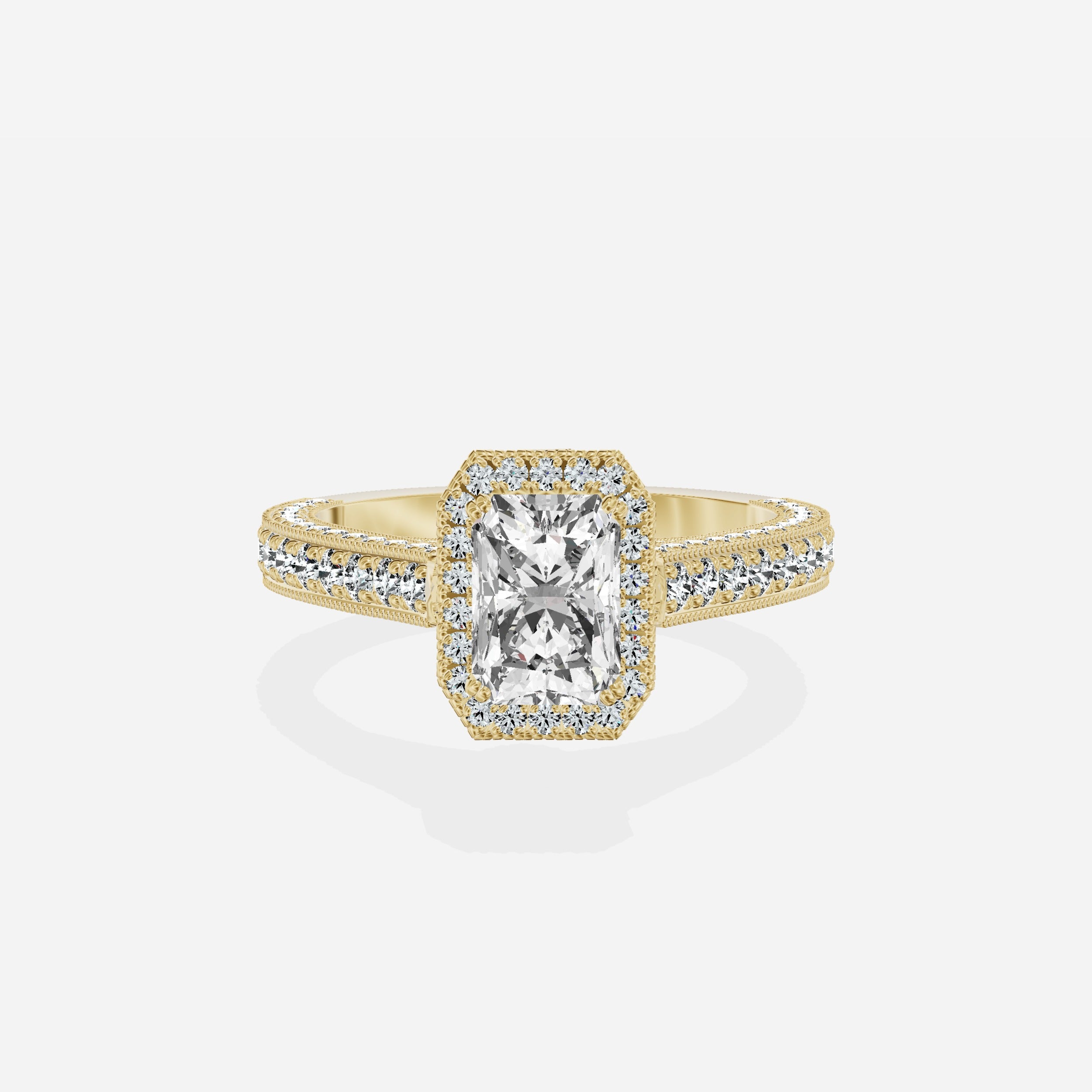 Royalty Vintage Style Engagement Ring