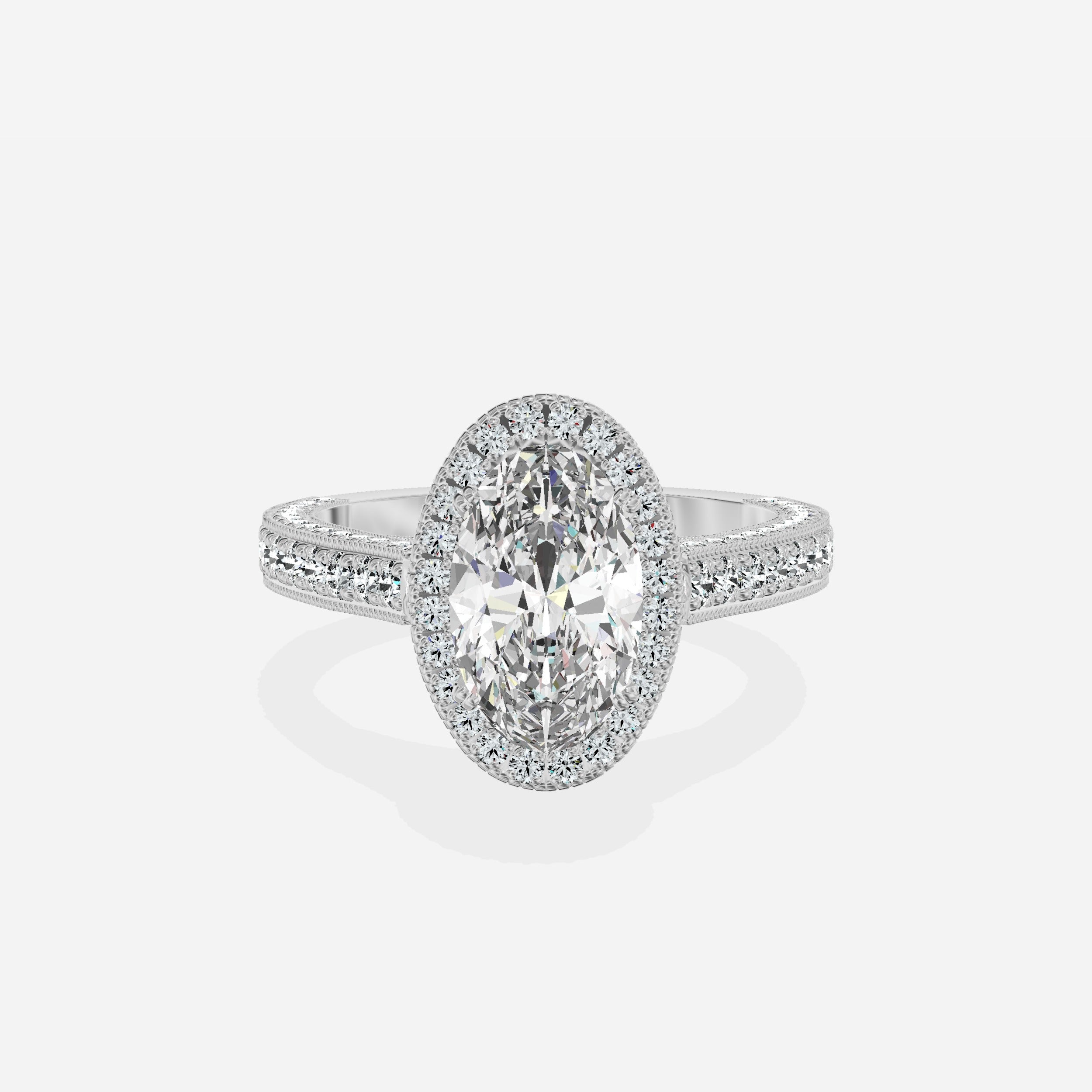 Royalty Vintage Style Engagement Ring