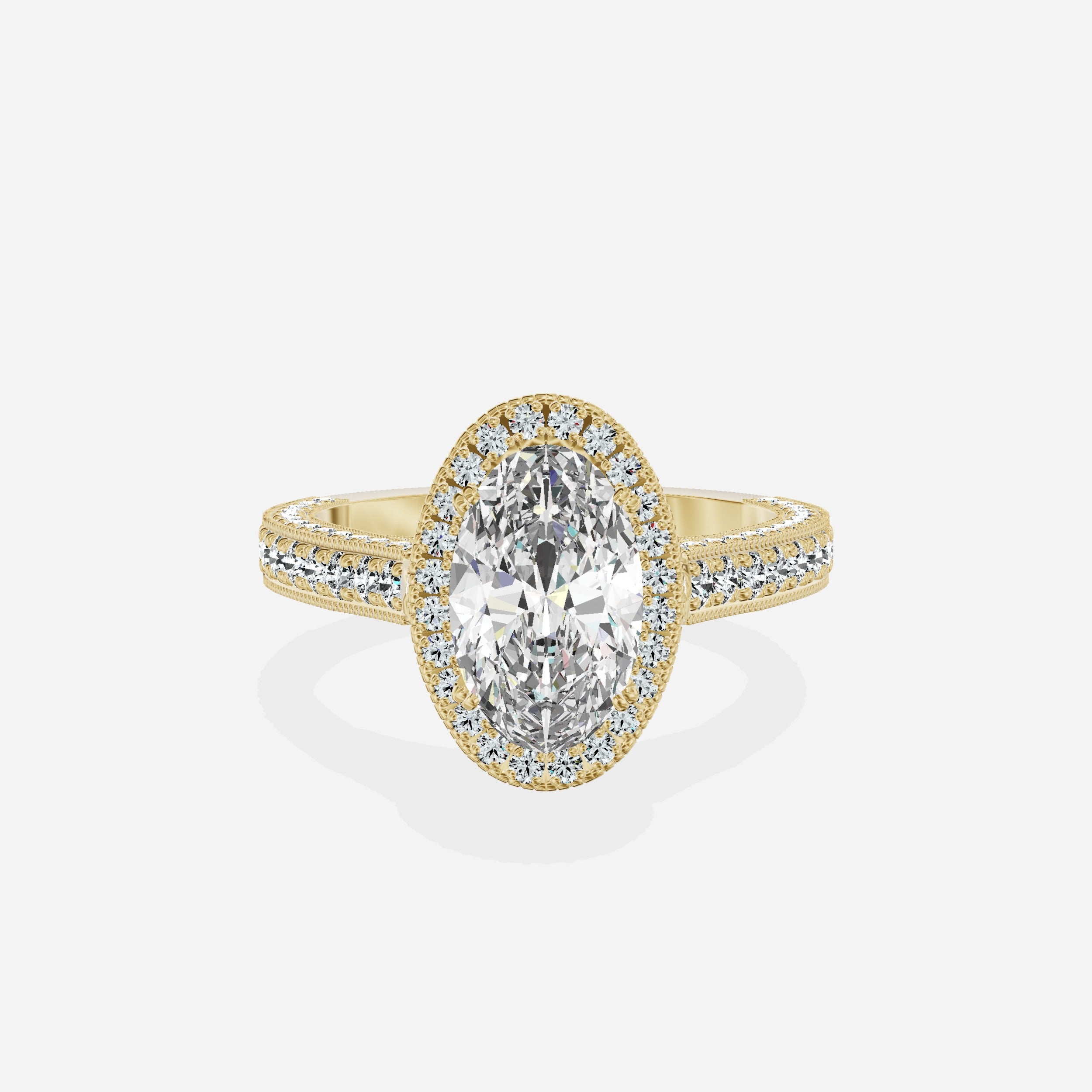Royalty Vintage Style Engagement Ring