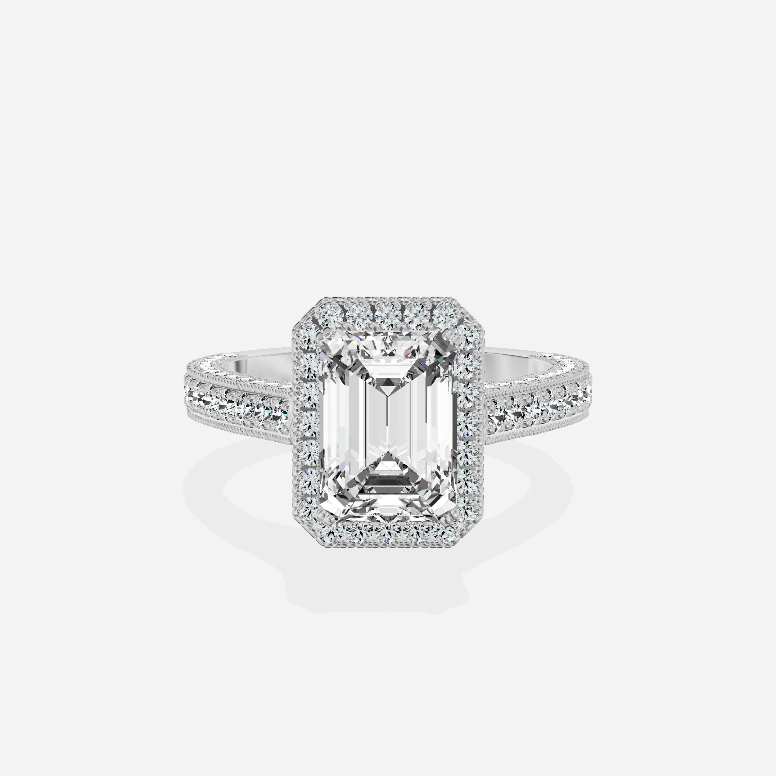 Royalty Vintage Style Engagement Ring