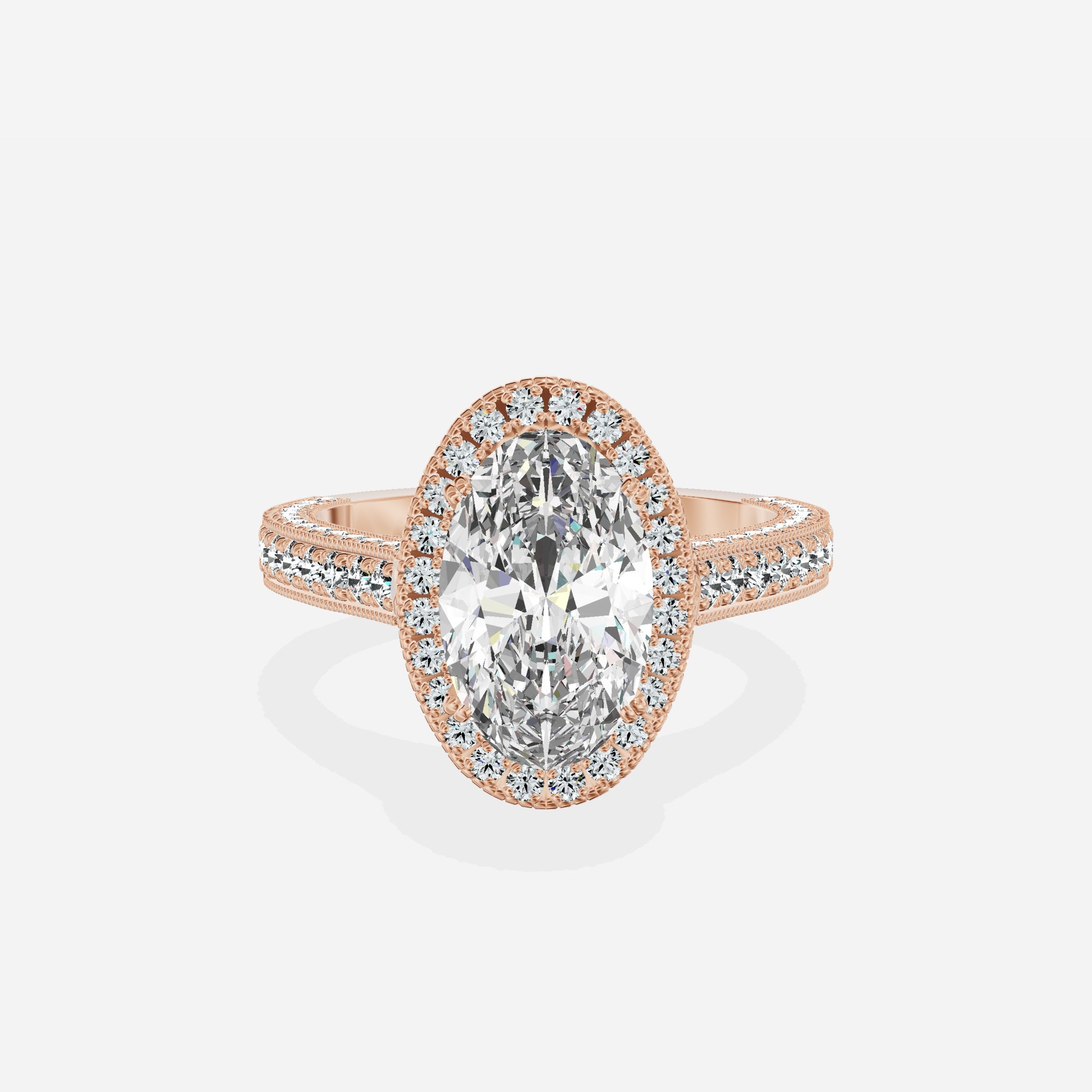 Royalty Vintage Style Engagement Ring