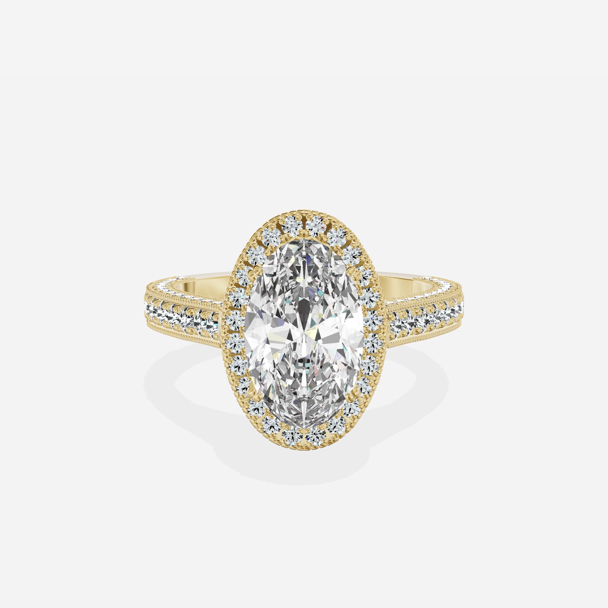 Royalty Vintage Style Engagement Ring