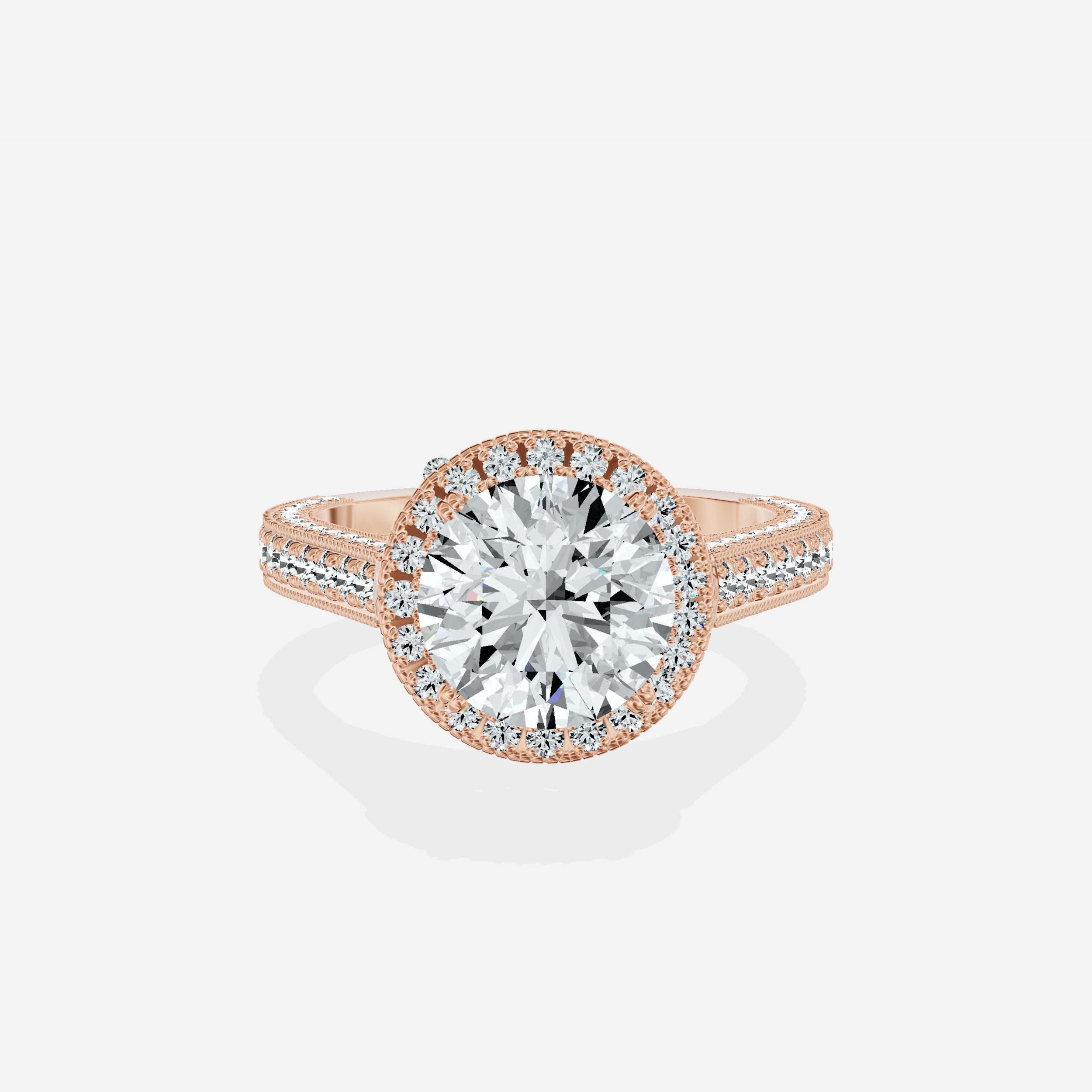 Royalty Vintage Style Engagement Ring