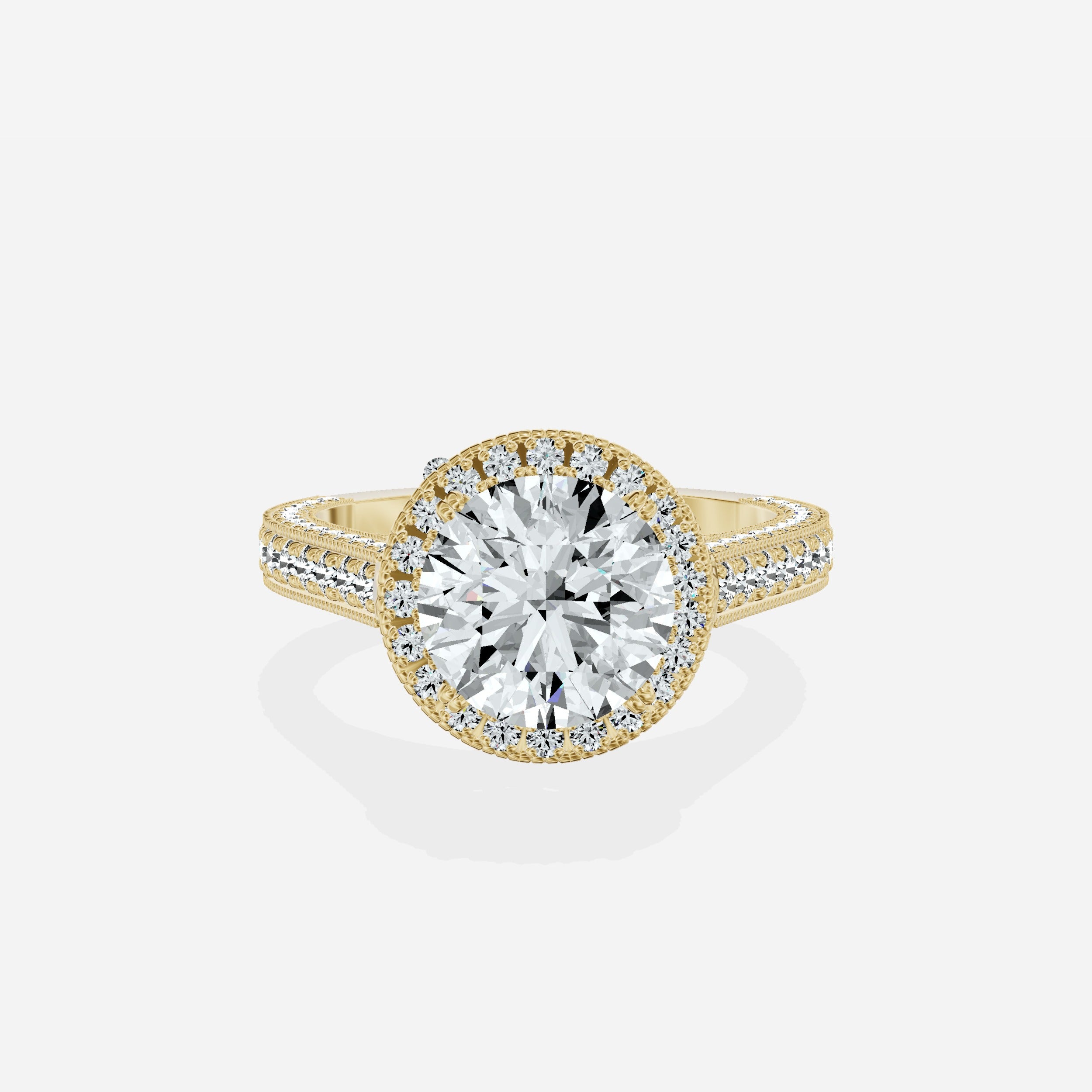 Royalty Vintage Style Engagement Ring