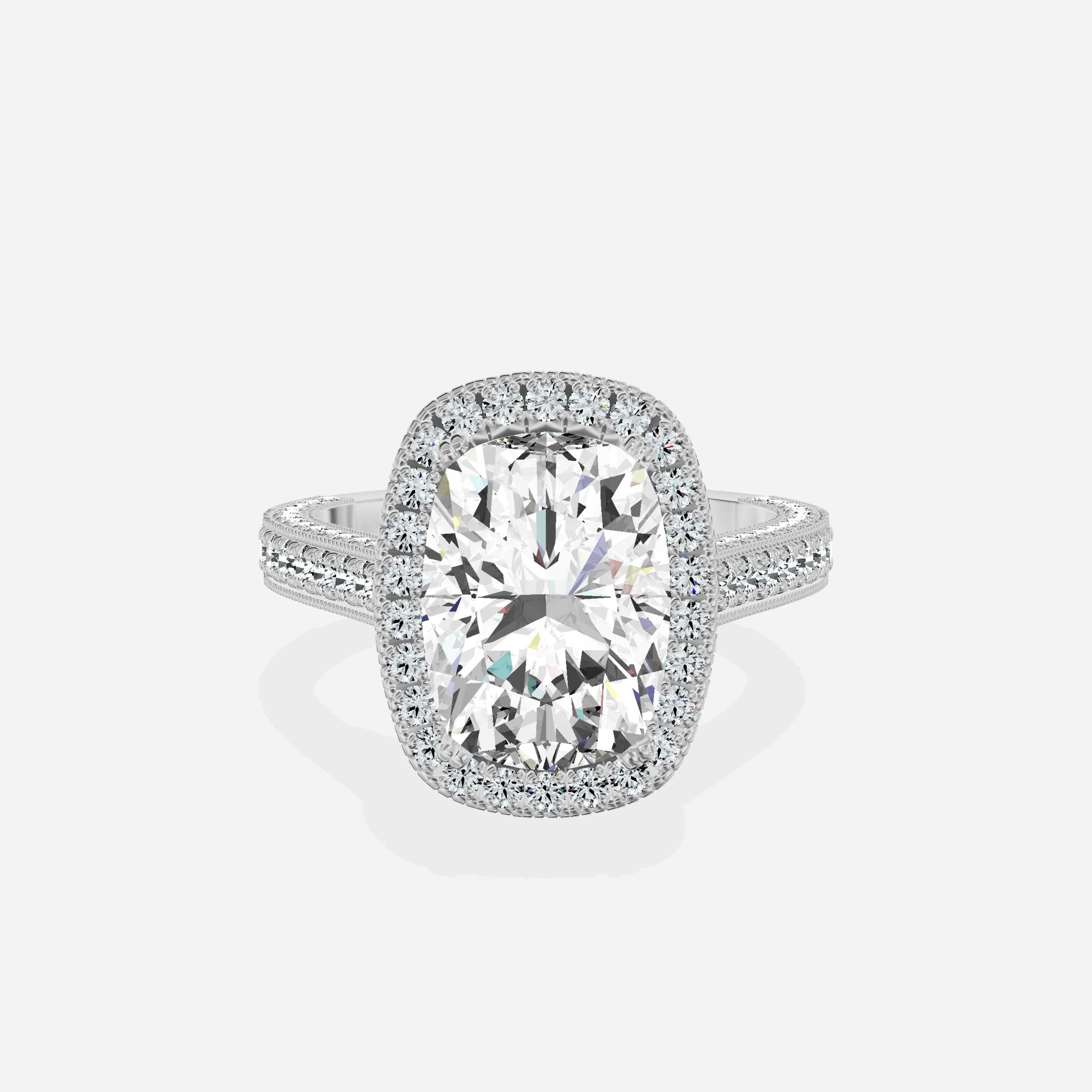 Royalty Vintage Style Engagement Ring