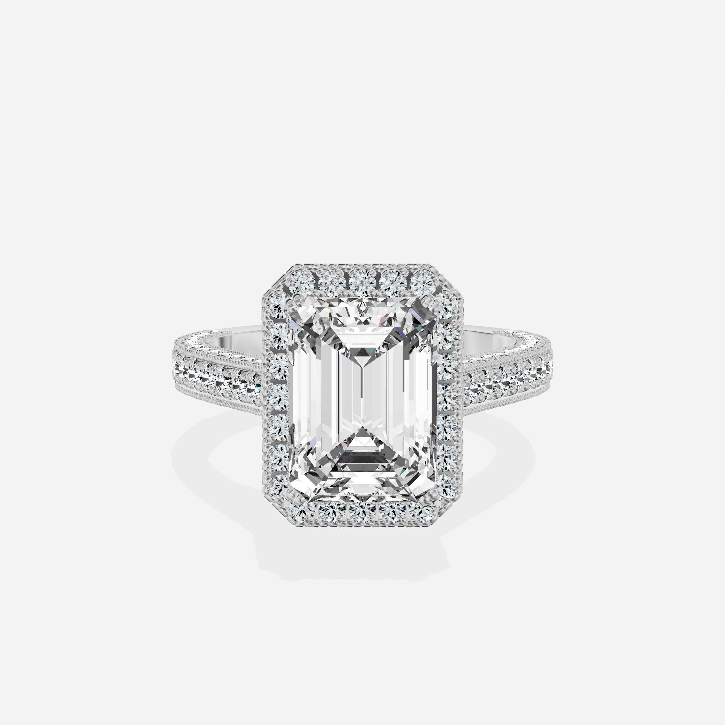 Royalty Vintage Style Engagement Ring