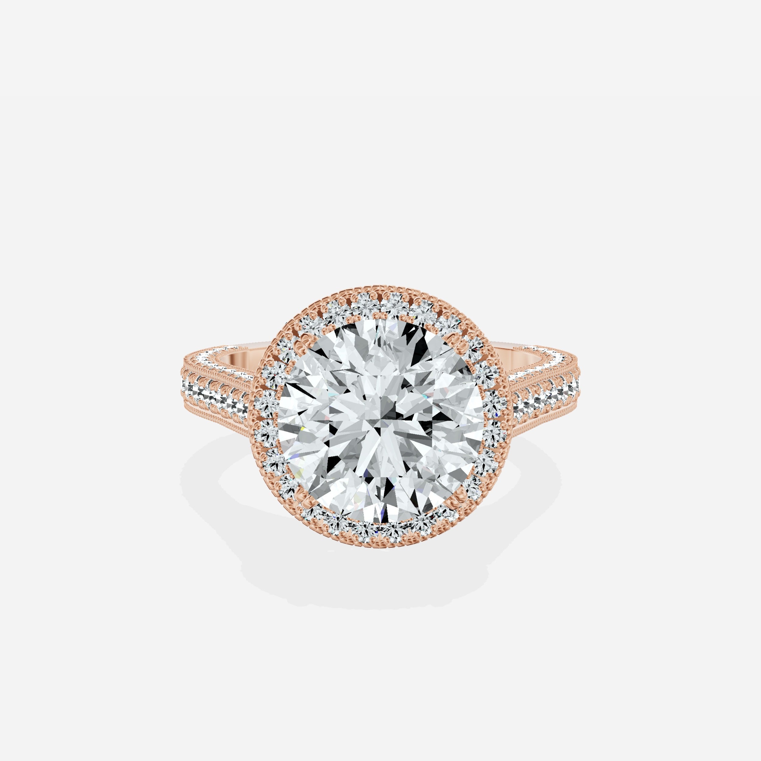 Royalty Vintage Style Engagement Ring