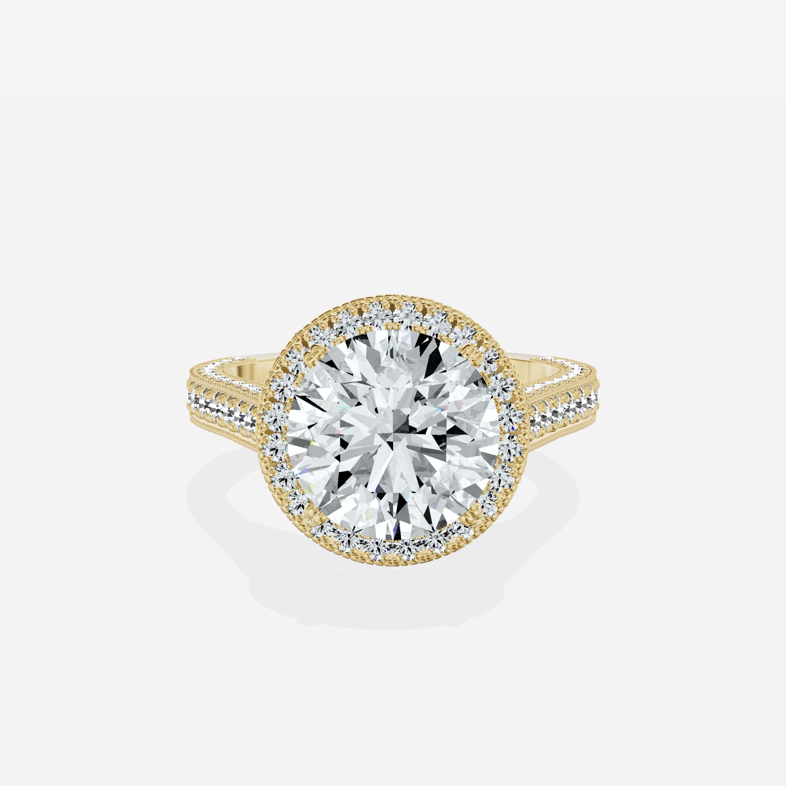 Royalty Vintage Style Engagement Ring