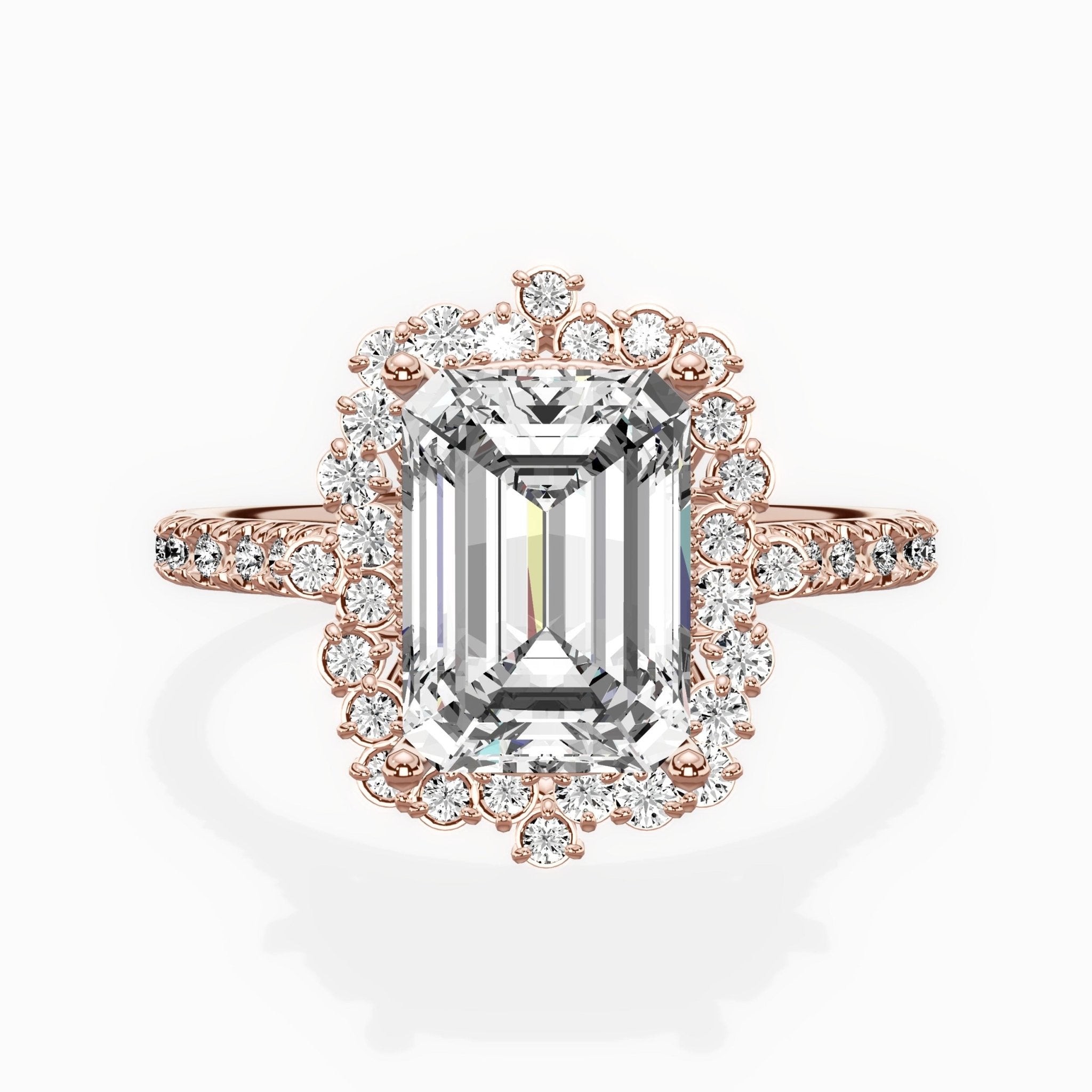 Vintage Halo Engagement Ring - The Better Diamonds