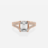 Split Shank Vintage Style Engagement Ring