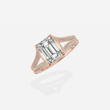 Split Shank Vintage Style Engagement Ring