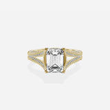 Split Shank Vintage Style Engagement Ring