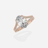 Split Shank Vintage Style Engagement Ring