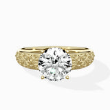 Vintage Scrollwork Solitaire Ring Engagement Ring - The Better Diamonds