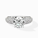 Vintage Scrollwork Solitaire Ring Engagement Ring - The Better Diamonds