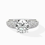 Vintage Scrollwork Solitaire Ring Engagement Ring - The Better Diamonds