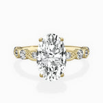 Vintage Solitaire 2.06 ct Oval Engagement Ring in Yellow Gold - The Better Diamonds