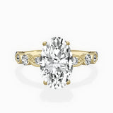 Vintage Solitaire 2.06 ct Oval Engagement Ring in Yellow Gold - The Better Diamonds