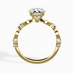 Vintage Solitaire 2.06 ct Oval Engagement Ring in Yellow Gold - The Better Diamonds