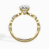 Vintage Solitaire 2.06 ct Oval Engagement Ring in Yellow Gold - The Better Diamonds