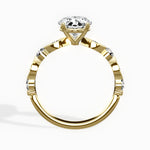 Vintage Solitaire 2.06 ct Oval Engagement Ring in Yellow Gold - The Better Diamonds