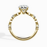 Vintage Solitaire 2.06 ct Oval Engagement Ring in Yellow Gold - The Better Diamonds
