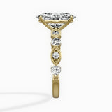 Vintage Solitaire 2.06 ct Oval Lab Grown Diamond Engagement Ring in 14K Yellow Gold - The Better Diamonds