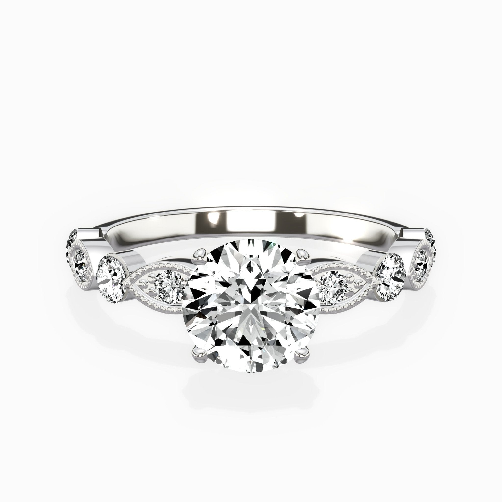 Vintage Solitaire Engagement Ring - The Better Diamonds
