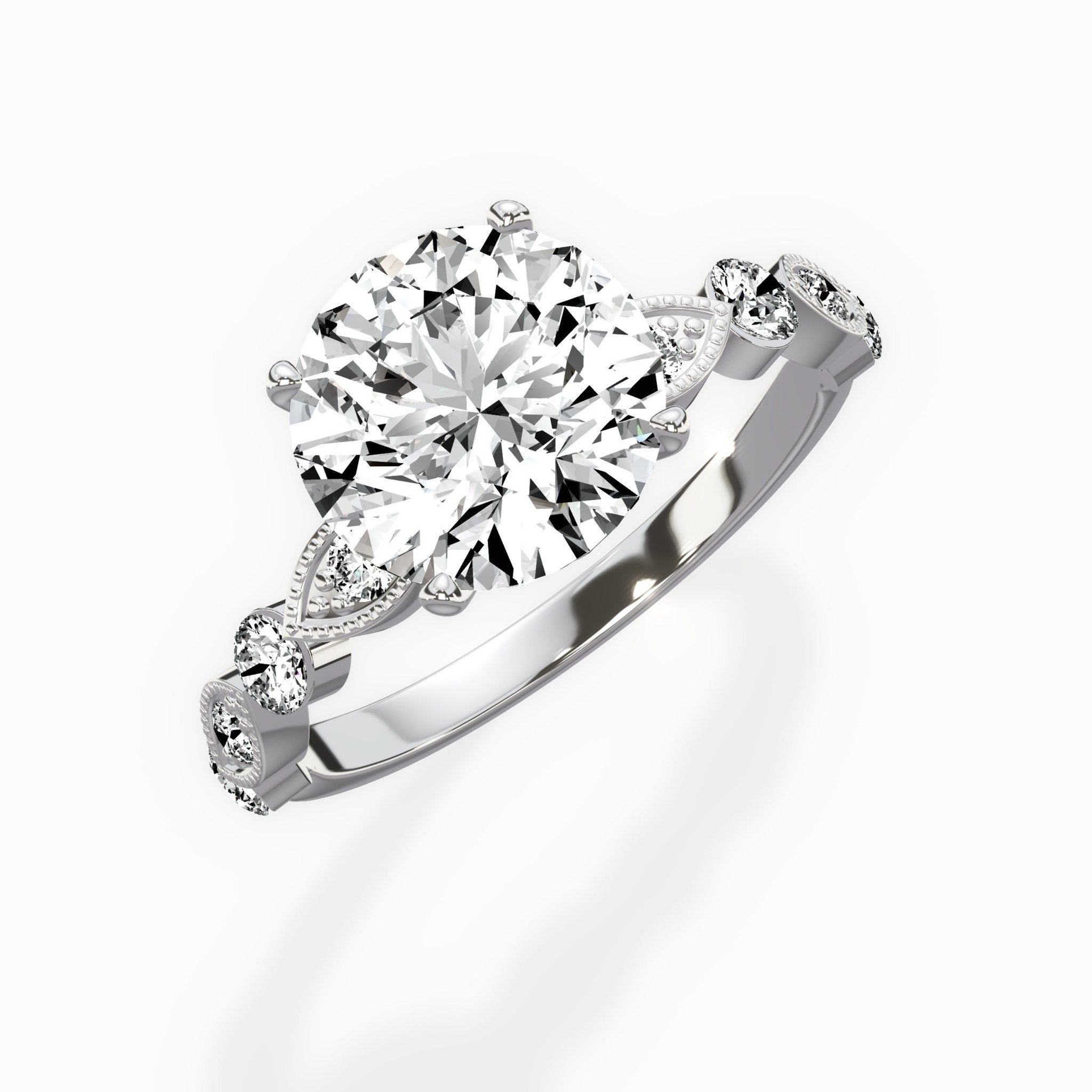 Vintage Solitaire Engagement Ring - The Better Diamonds