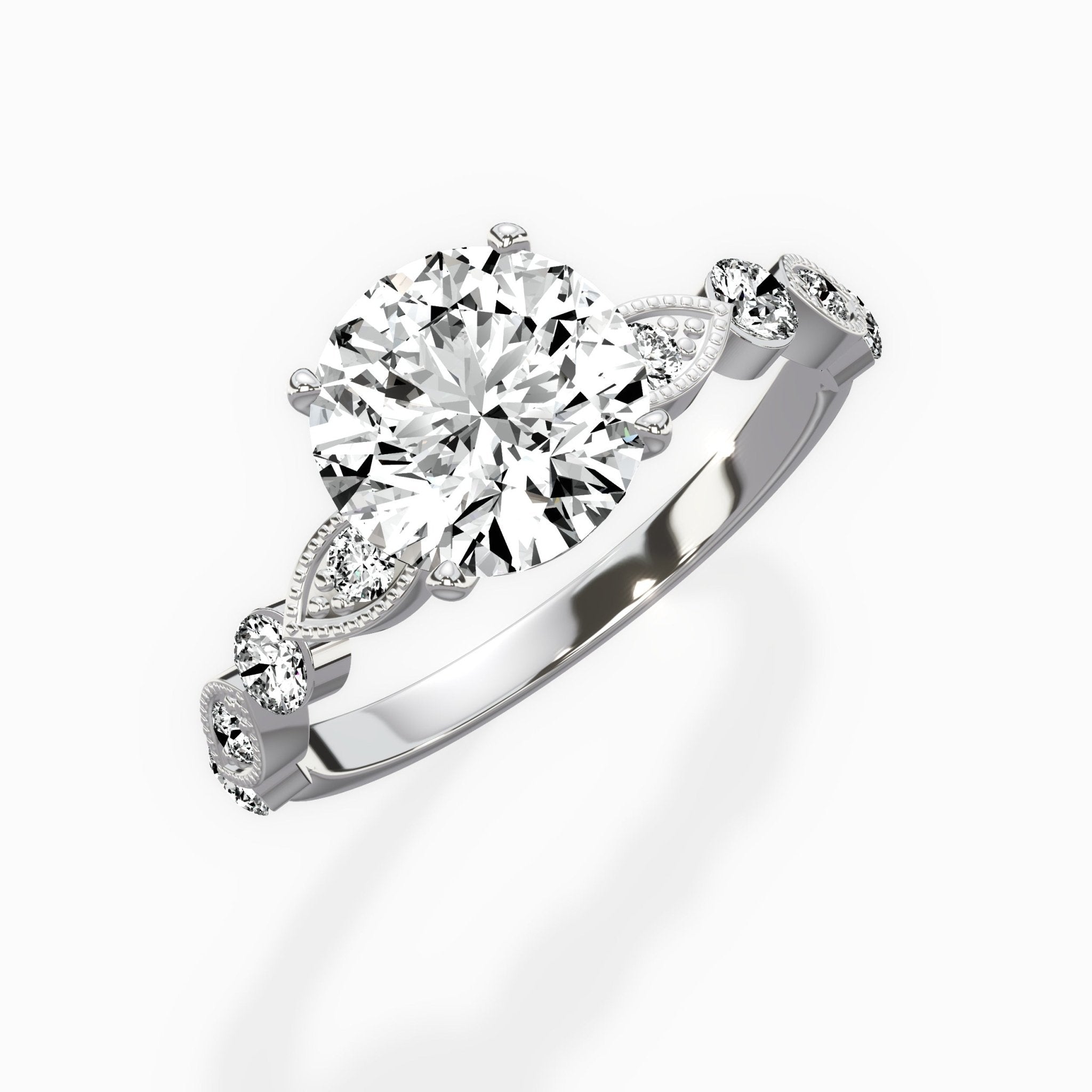 Vintage Solitaire Engagement Ring - The Better Diamonds
