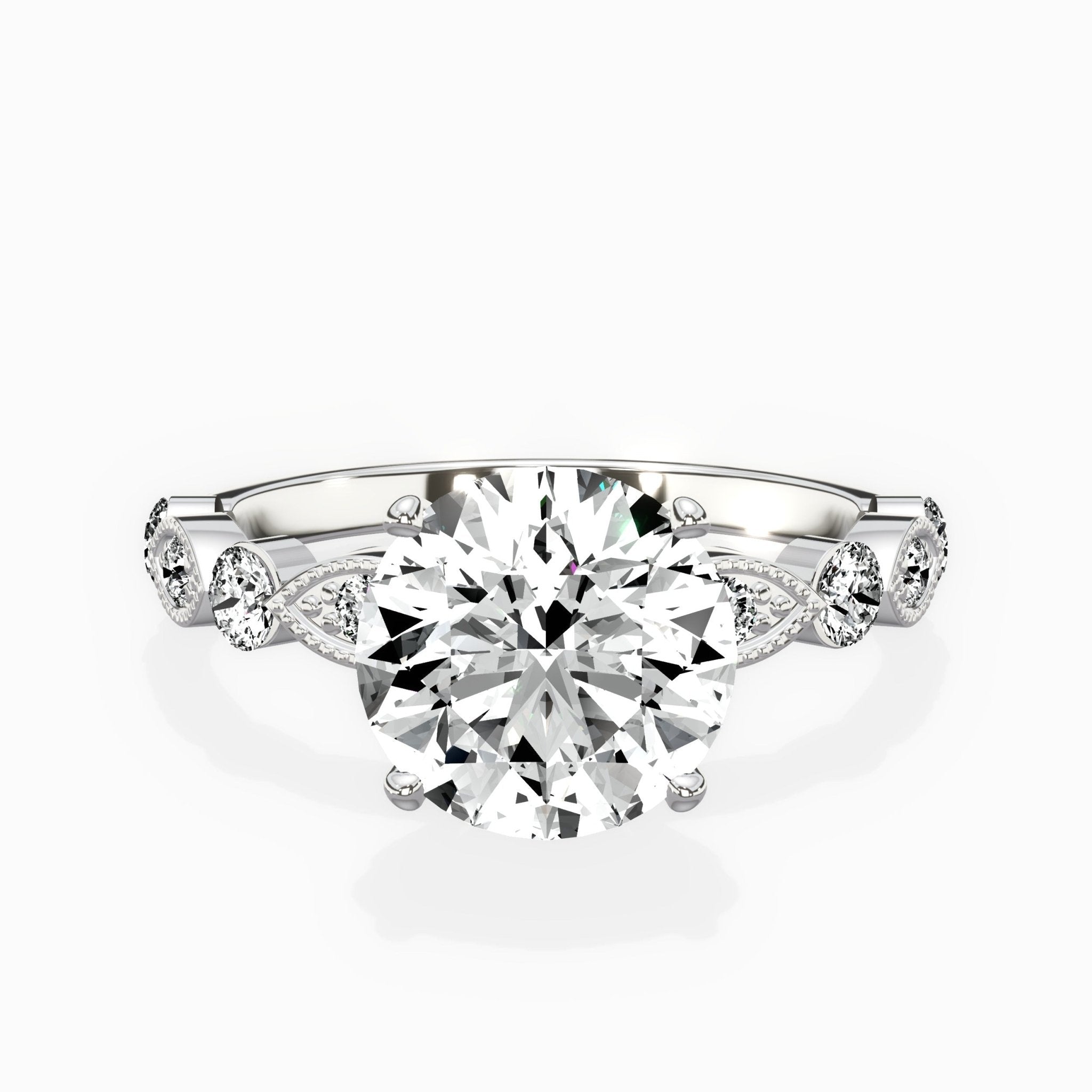Vintage Solitaire Engagement Ring - The Better Diamonds