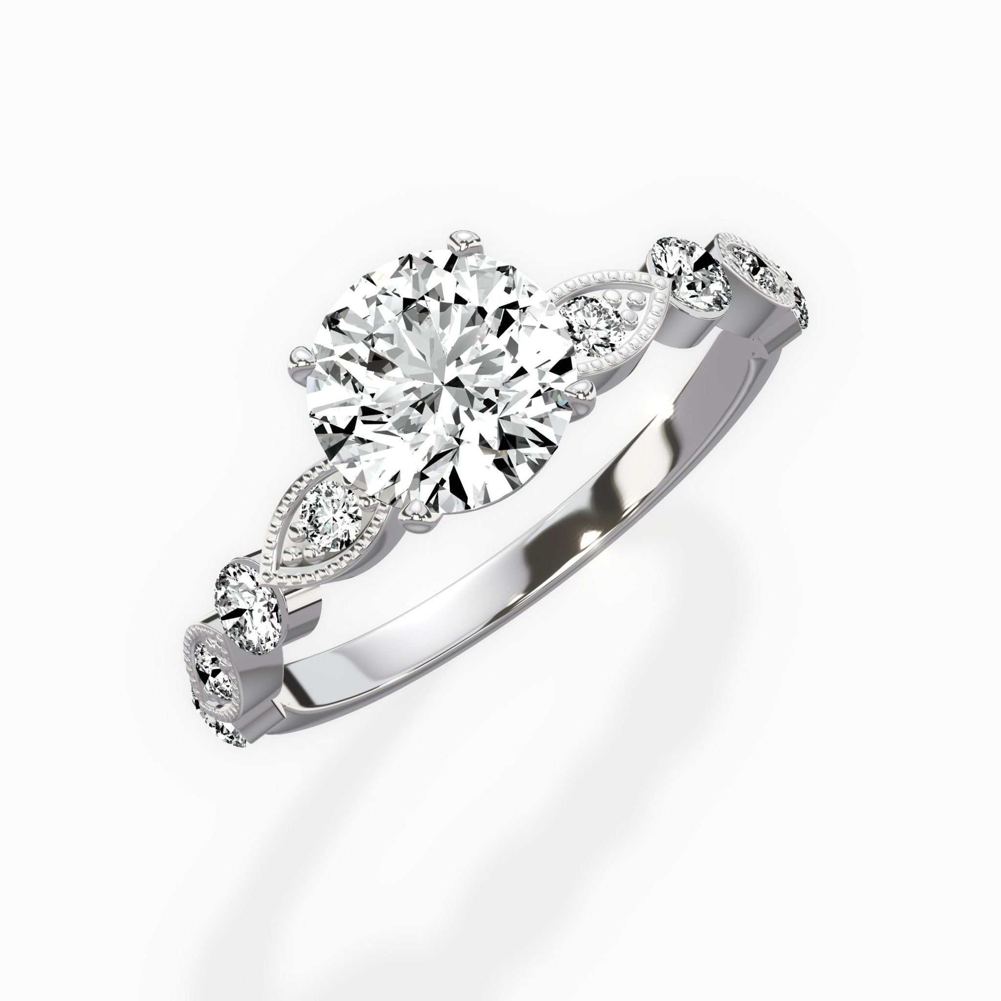 Vintage Solitaire Engagement Ring - The Better Diamonds